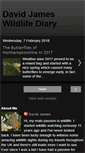 Mobile Screenshot of davidjameswildlifediary.com